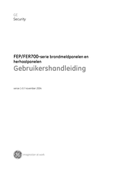 GE FER700 Series Gebruikershandleiding