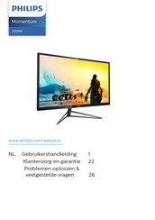 Philips Momentum 326M6VJRMB/11 Gebruikershandleiding