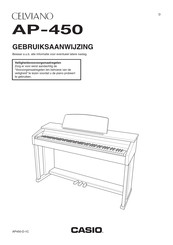 Casio Celviano AP-450 Gebruiksaanwijzing