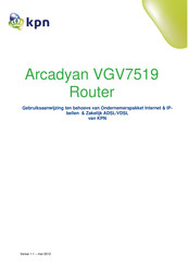 KPN Arcadyan VGV7519 Gebruiksaanwijzing