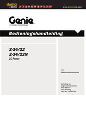 Genie Z-22 Bedieningshandleiding