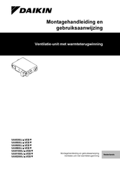 Daikin VAM650J VEB Series Montagehandleiding En Gebruiksaanwijzing