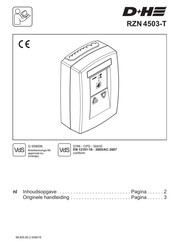 D+H RZN 4503-T Originele Handleiding