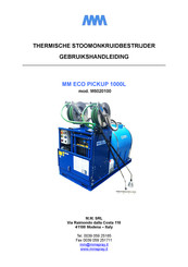 MM ECO PICKUP 1000L Gebruikershandleiding