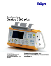 Dräger Oxylog 3000 plus Gebruiksaanwijzing