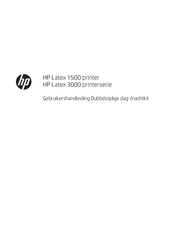 HP Latex 1500 Gebruikershandleiding