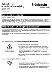 Webasto Thermo Top C Gebruiks- En Onderhoudsaanwijzing