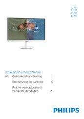 Philips 227E7 Gebruikershandleiding