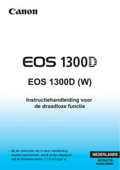 Canon EOS 1300D W Instructiehandleiding