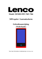 LENCO XEMIO-955 Gebruiksaanwijzing