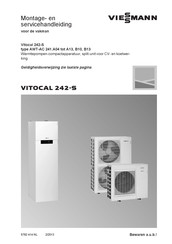 Viessmann VITOCAL 242-S Montage- En Servicehandleiding