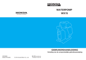 Honda WX15 Gebruikershandleiding