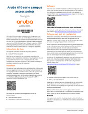 Aruba 610 Series Startgids