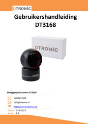 Dtronic DT3168 Gebruikershandleiding