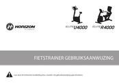 Horizon Fitness Elite U4000 Gebruiksaanwijzing