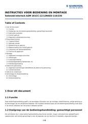 schmersal AZM 161CC-12/12RKED-110/230 Bedienings- En Montagehandleiding