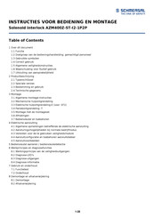 schmersal AZM400Z-ST-I2-1P2P Bedienings- En Montagehandleiding
