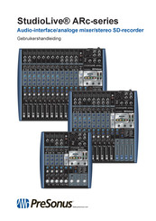 PRESONUS StudioLive AR16c Gebruikershandleiding