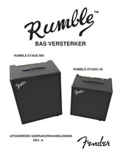 Fender RUMBLE-STUDIO 40 Gebruikershandleiding