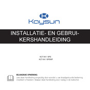 Kaysun KCT-04.1 SPS Installatie- En Gebruikershandleiding