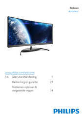 Philips Brilliance BDM3490UC Gebruikershandleiding