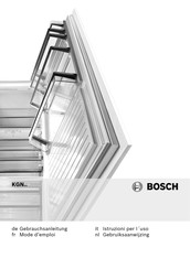 Bosch KGN Series Gebruiksaanwijzing