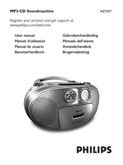 Philips AZ1037 Gebruikershandleiding