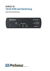 PRESONUS Dante AVB-D 16 Gebruikershandleiding