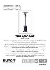 EUROM THG 10000-BE Gebruiksaanwijzing