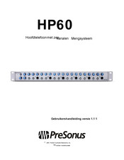 PRESONUS HP60 Gebruikershandleiding