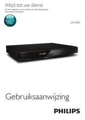 Philips DVP2800 Series Gebruiksaanwijzing