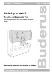 Buderus Logamatic 41 Series Bedieningsvoorschrift