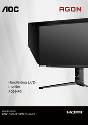 AOC AGON AG254FG Handleiding