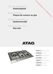 Atag HG6492EBA Gebruiksaanwijzing