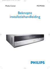 Philips MCP9350i Beknopte Installatiehandleiding