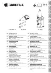 Gardena EasyClean Li 9340LV Gebruiksaanwijzing