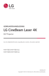 LG CineBeam HU915QB Series Gebruikershandleiding