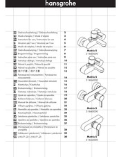 Hansgrohe Metris S 31460000 Gebruiksaanwijzing