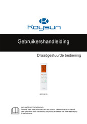 Kaysun KID-06 S Gebruikershandleiding