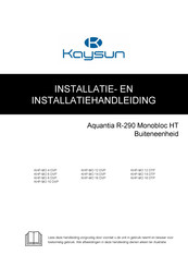 Kaysun KHP-MO 6 DVP Installatiehandleiding