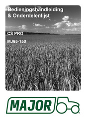 Major CS PRO MJ65-150 Bedieningshandleiding