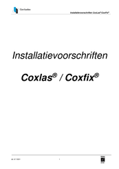 Cox Geelen CoxLas Installatievoorschriften