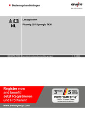 EWM Picomig 355 Synergic TKM Bedieningshandleidingen