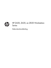 HP Z820 Series Gebruikershandleiding