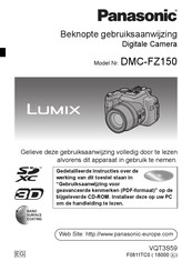 Panasonic LUMIX DMC-FZ150 Beknopte Gebruiksaanwijzing