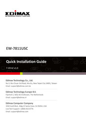 Edimax EW-7811USC Snelle-Installatiegids