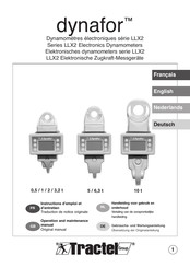 Tractel dynafor LLX2 Series Handleiding Voor Gebruik En Onderhoud