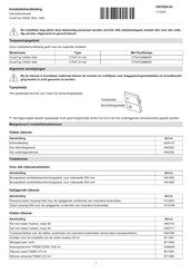 V-ZUG V4000 I402 Installatiehandleiding