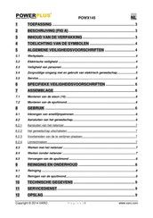 Powerplus POWX145 Gebruiksaanwijzing