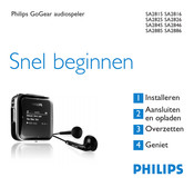 Philips GoGear SA2845 Snelgids